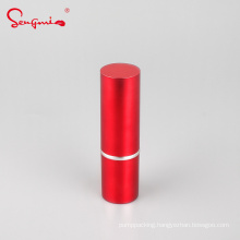 Sengmi Factory Wholesale Red Glossy Plastic Empty Round Lipstick Packaging Tube Container